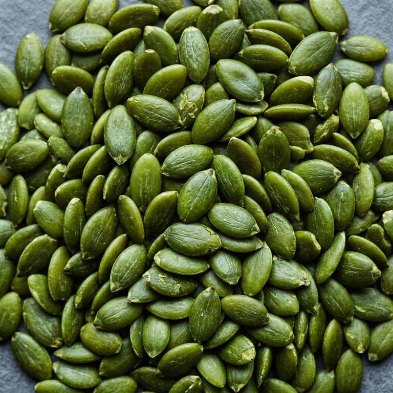 Cleaned pumpkin seed kernels